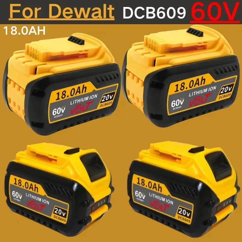 100% batería Original de 18,0Ah para DeWalt 20V/60V MAX batería de iones de litio para DeWalt DCB547-XJ DCB200 DCB201 para baterías de herramientas Flexvolt