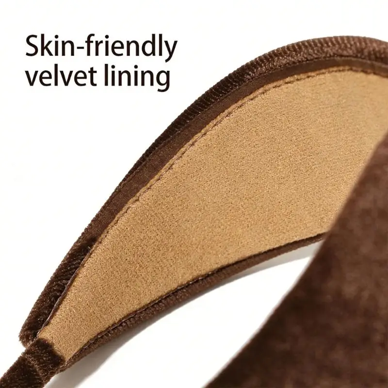 

A52E 2Pcs Color Velvety Hair Band Wide Design Fashion Headbands Hairpiece For Women Elegant And Practical Accessory