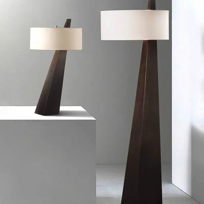 

American retro floor lamp new Chinese zen living room engineering creative tea room hotel villa designer desk lamp