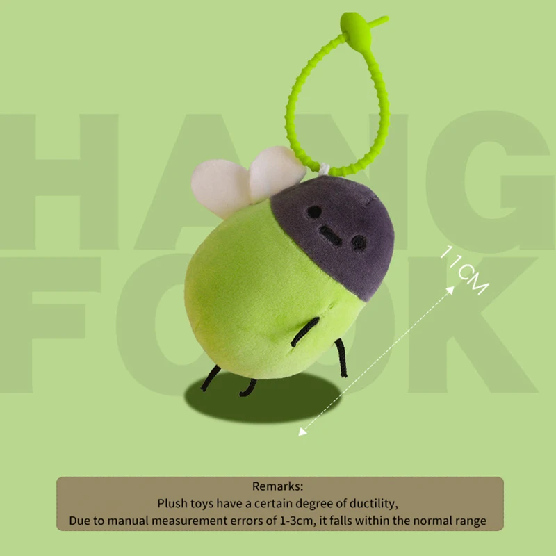 [JT] 1 szt. Świecący pluszowy breloczek z świetlikami, urocza kreskówkowa świecąca zawieszka do torby, plecaka, dla dziewczynek, dekoracja domu, prezent urodzinowy