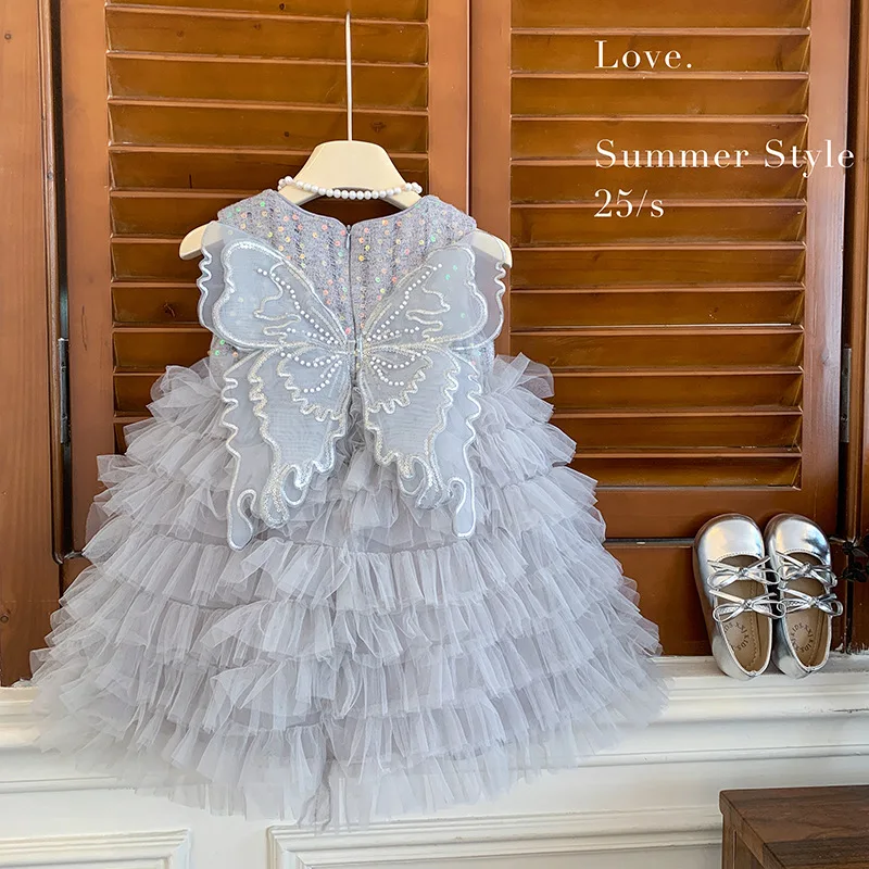 

Kids Summer Dress Cute baby toddler kids new style thin lovely children girls summer dress