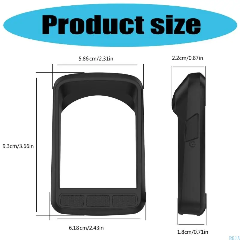เคสซิลิโคนป้องกันการป้องกัน R91A สำหรับอุปกรณ์ปั่นจักรยาน ELEMNT ROAM2