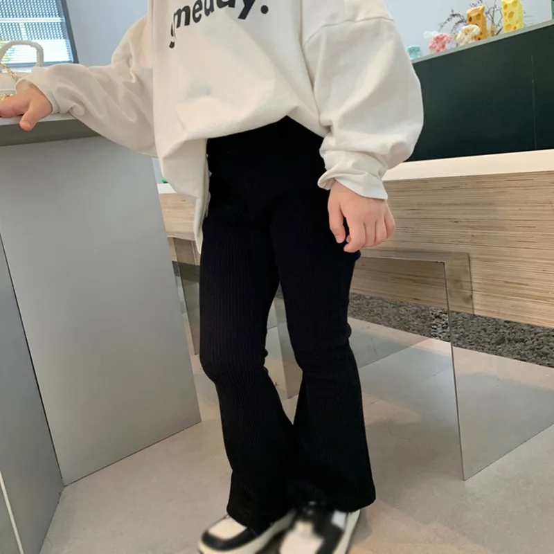 Girls Casual Pants Korean Style Summer Girls Flared Pants Skin-friendly And Breathable Dance Pants