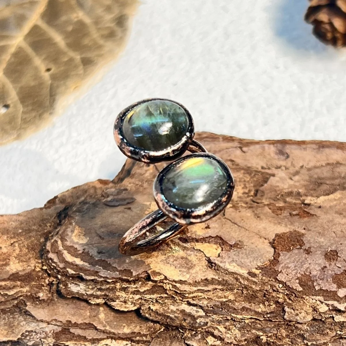 

Retro Sle l Bla Tourmaline Blue Crystal Quartz Adjustable Open Ring Faionable Personali Lengthening Stone Ring