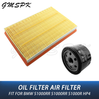 Motorcycle Air Filter Oil Filter Intake Filter Cleaner Fit for BMW S1000RR 09-19 S1000XR 14-19 HP4 K42 Race K60 11-18 S1000R K47