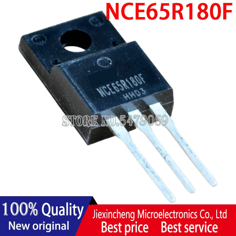 10個NCE65R180F NCE65R180 TO-220F 650V21A mosfet new原文