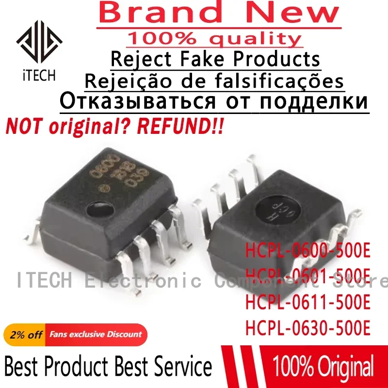 10PCS/Lot HCPL-0600-500E 0600 、HCPL-0601-500E 0601 、HCPL-0611-500E 0611 、HCPL-0630-500E 0630 New Original Optocoupler