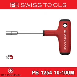 PB SWISS T-Shaped Screwdriver Handle Long Pole with Strong Magnetic for C6.3 and E6.3 1/4