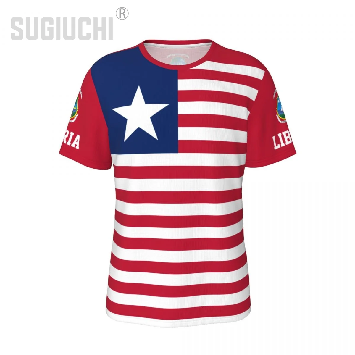 Unisex Nation T-shirt Liberia Flag Liberian T-shirts For Men Women Soccer Football Fans Gifts Custom clothes tee