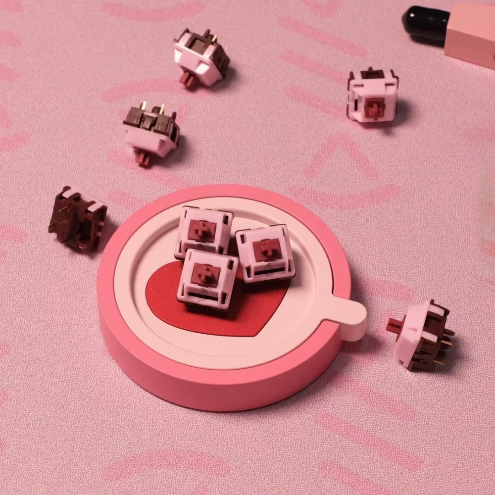 

Rena Lab X HMX Bad Sweetheart Switch Hot Swap Тусклый звук 37 г/45 г Триггер P4 T5 5PIN HMX Аксессуары для механической клавиатуры на заказ