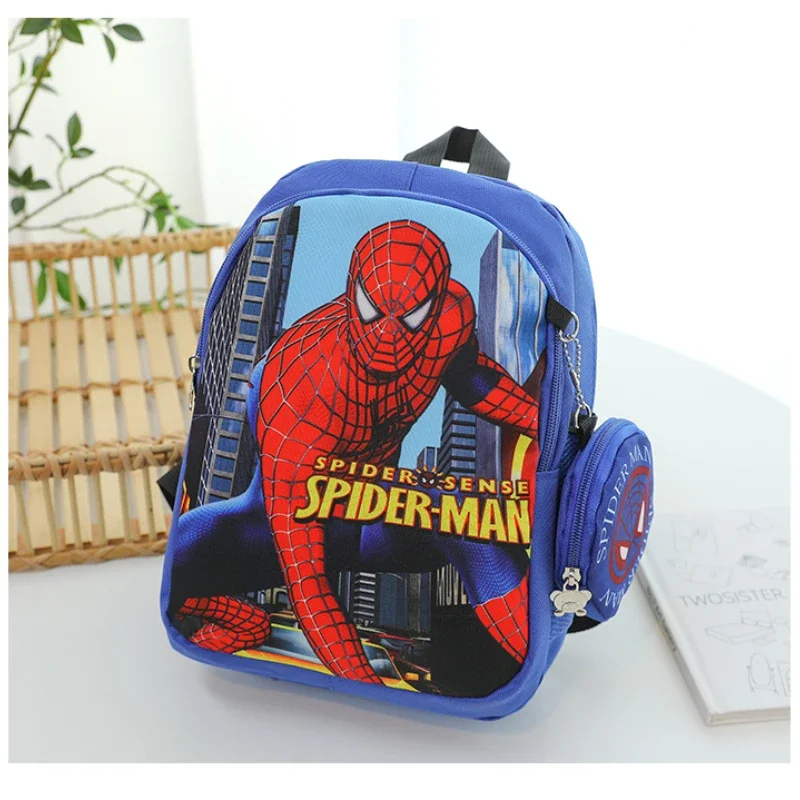 MINISO Disney Spider Man 2025 модная школьная сумка для книг милый персонализированный рюкзак с мультяшным принтом супергероев для мальчиков лучший подарок