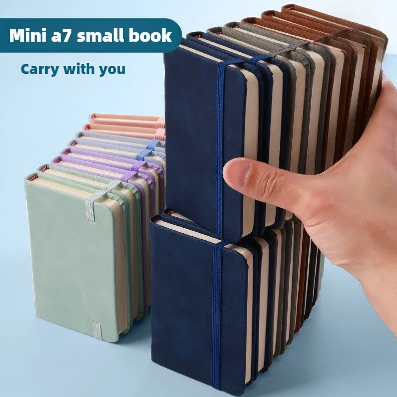 Mini Book A7 Small Notebook Portable Portable Notepad Small Pocket Skin Feeling Leather Waterproof Notes school supplies