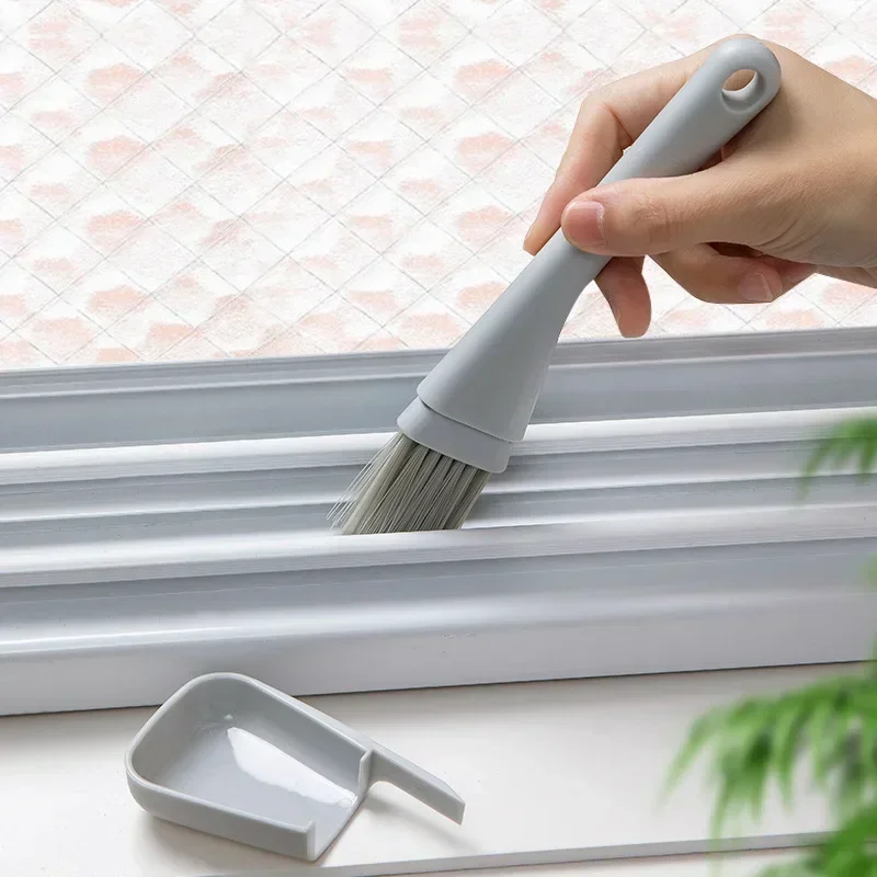 

Jin Cleaning Tools Kit: Window Groove Cleaning Brush, Door Slot Cleaner, Keyboard Brush, And Dustpan