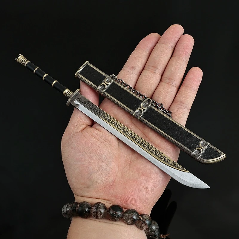 22cm/8.66in Novoland: Pearl Eclipse Film and Television Peripherals Big Knife Metal Crafts Toys Model Weapon Ornament Collection