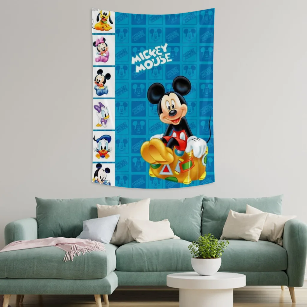 Mikey Mouse Tapestry  Room Décor Aesthetic Home Decoration Bedroom Wall Art