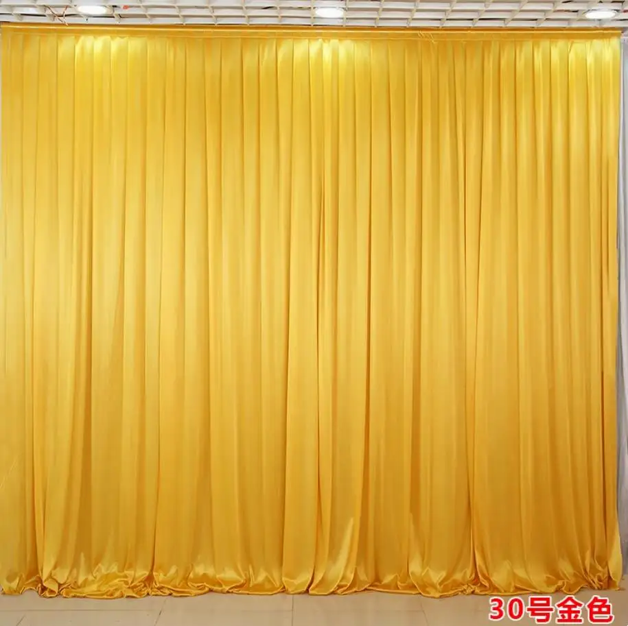 Romantic Ice Silk Wedding Decoration Drapes Backdrop Curtain Stage Event Birthday Party Show Hotel Panels Luxury Design Hotsale