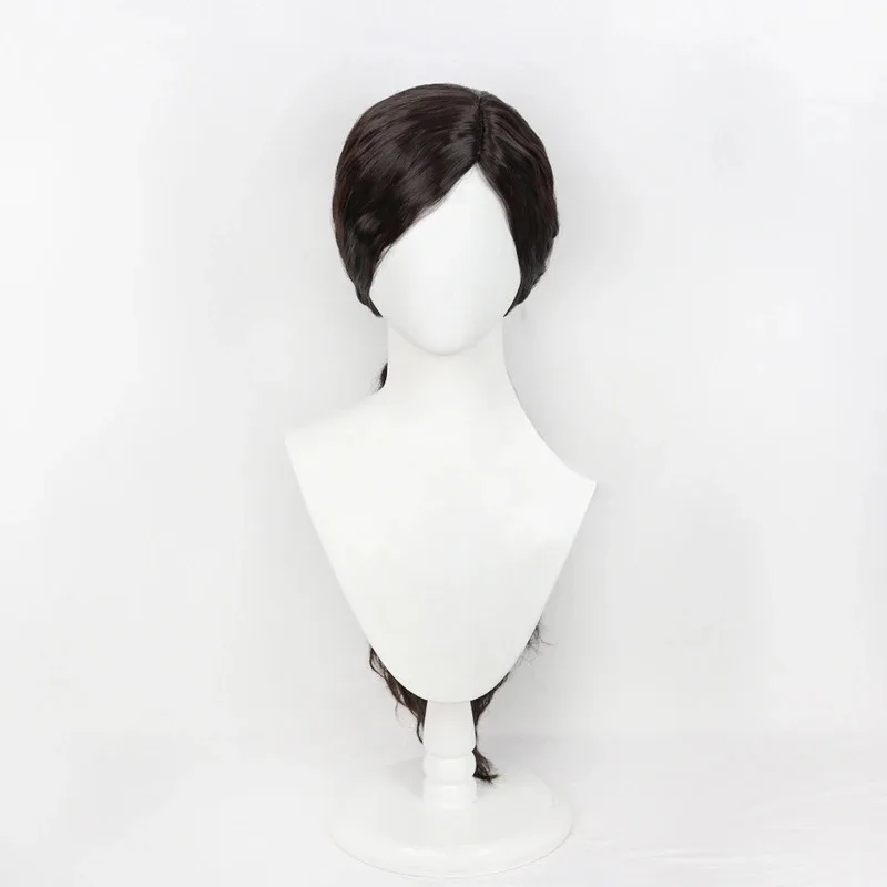 Wicked Elphaba 코스프레 중간 부분 합성 긴 곱슬 애니메이션 Coser 귀여운 소녀 고품질 땋은 가발 할로윈 사용