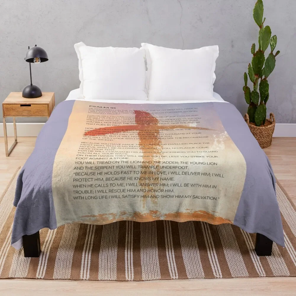 

Psalm 91 Abstract Painting 2 Throw Blanket Breathable Lightweight Blanket for Adults Kids