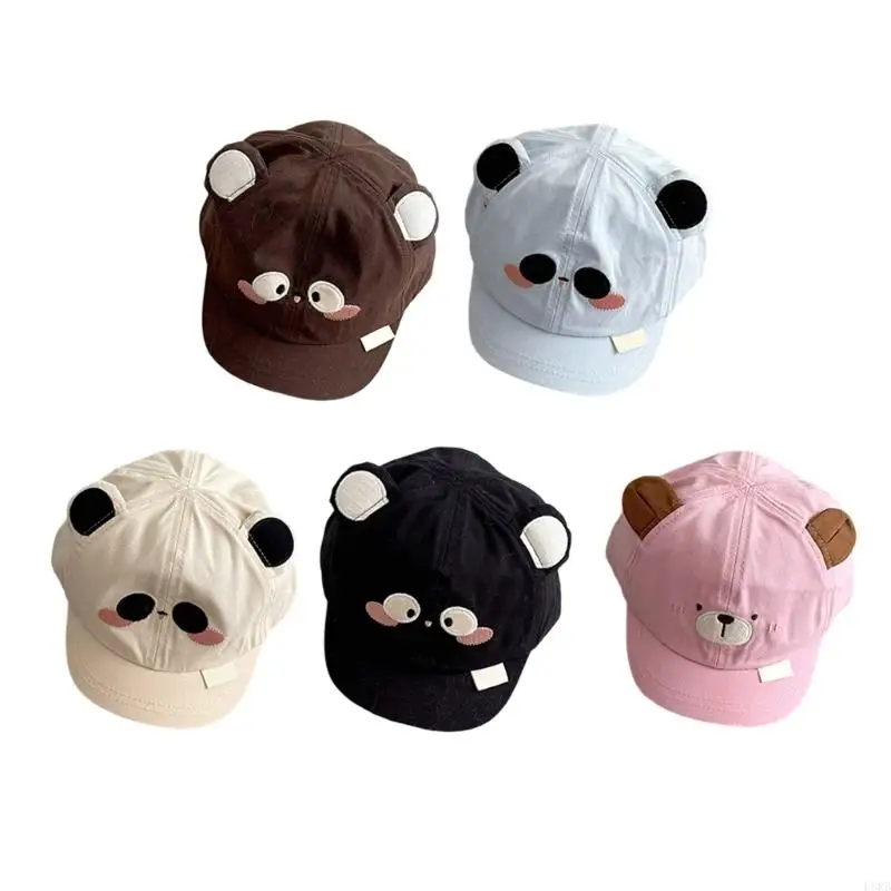 

Cartoon Animal Baseball Hat For Infants Adjustable Strap Sun Caps Lightweight Cotton Baby Headgear L8RB