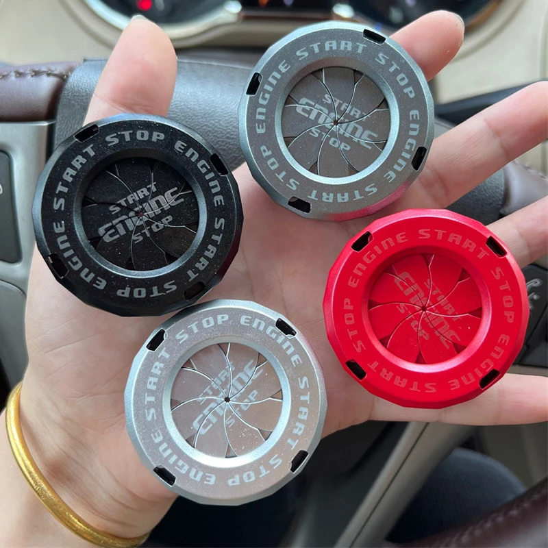 

Car Push Button Start Decorative Circle Personalized Rotary Ignition Device Decorative Cover Switch Hidden Protective Cap