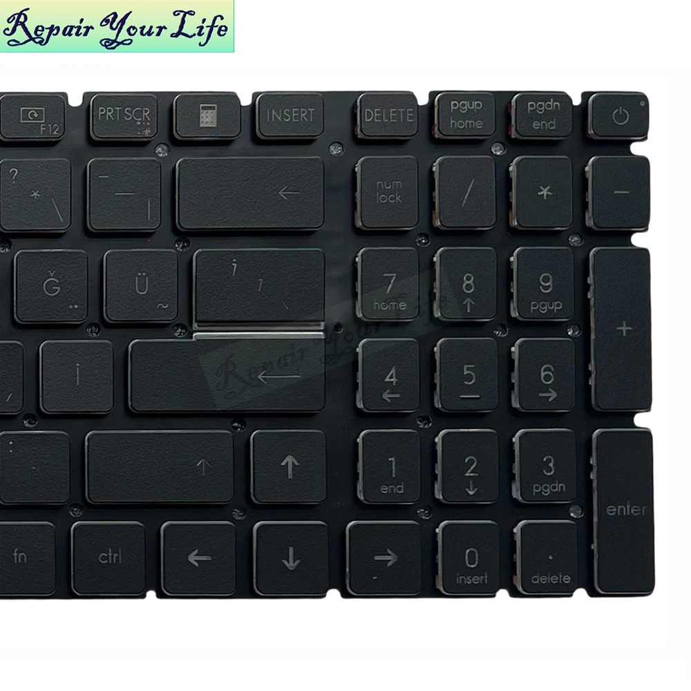 RU Russian Arabic Turkey Keyboard Backlit For MSI GE76 Stealth GS76 Vector GP76 10UE 10UH 11UH MS-17K1 Gaming Laptop Keyboards