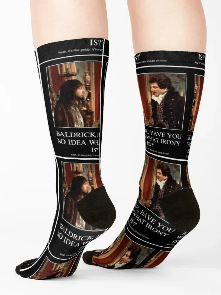 Baldrick Irony Theory Socks hip hop hockey winter thermal crazy Men Socks Luxury Brand Women's
