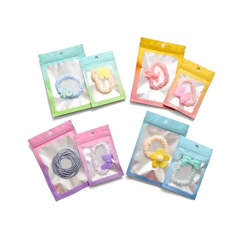 Yellow-Orange Gradient Ziplock Bags for Keychain Packaging