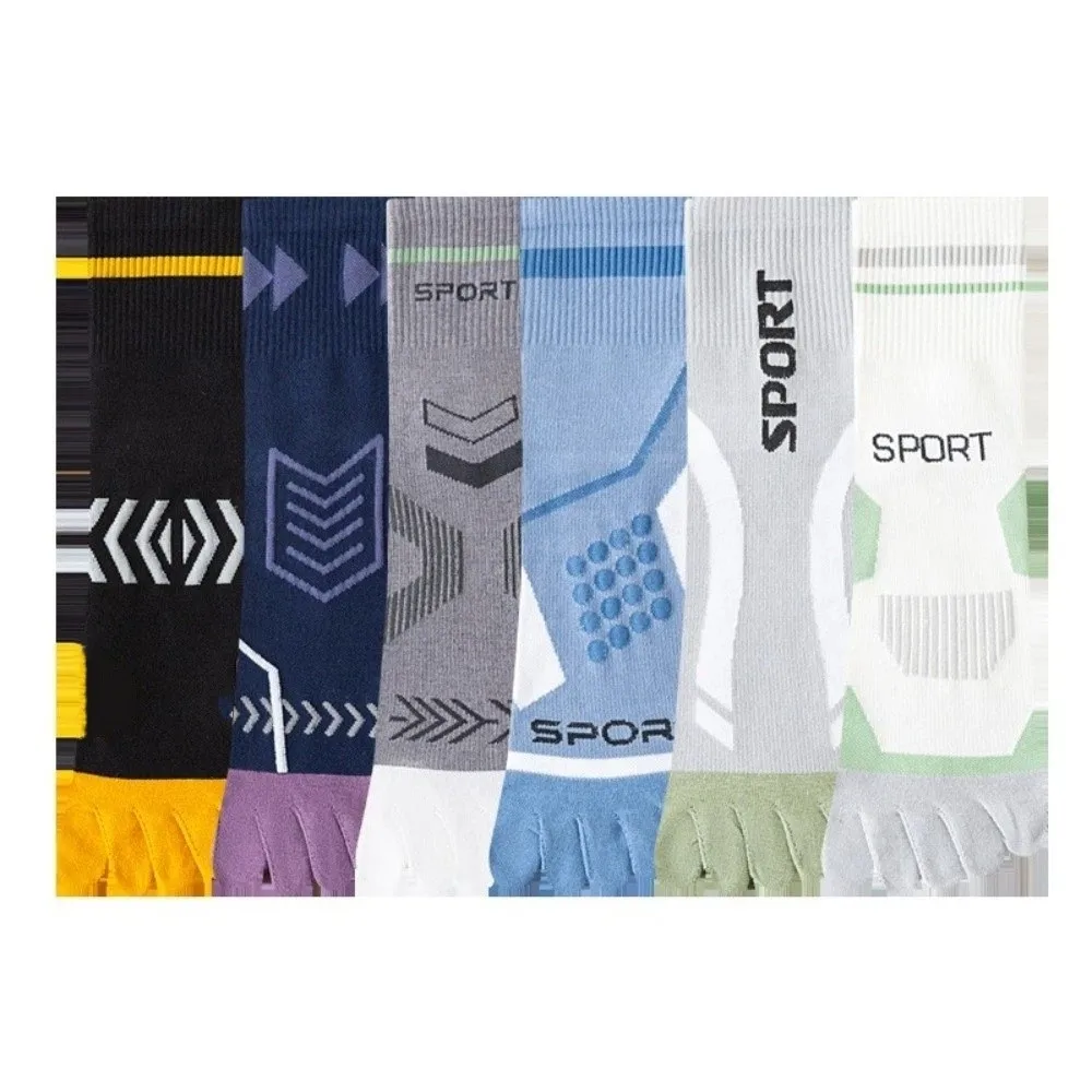 

Breathable Sport 5 Finger Socks Elasticity High Quality Running Toe Socks Quick Dry Anti-Odor Mid-calf Socks Basketball Socks