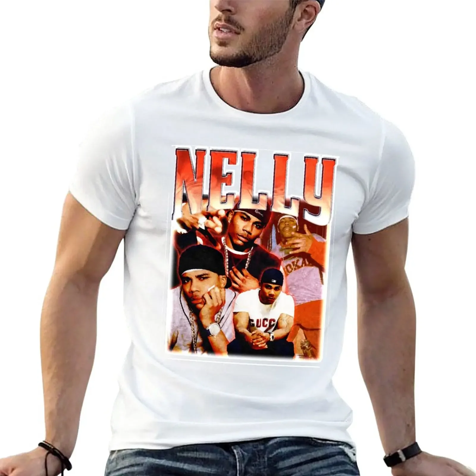 New Nelly-90s-Vintage-Classic T-Shirt new edition anime stuff tops shirts graphic tee men