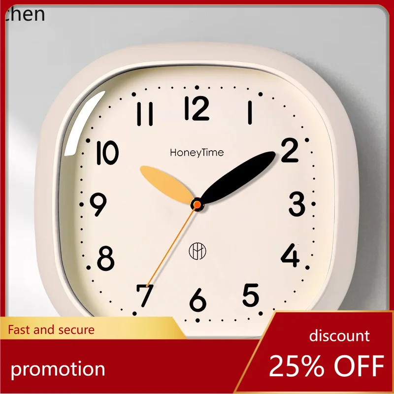 

Zml wall clock - new style for living room, silent wall clock for home, high-end bedroom, installation, creative wall clock