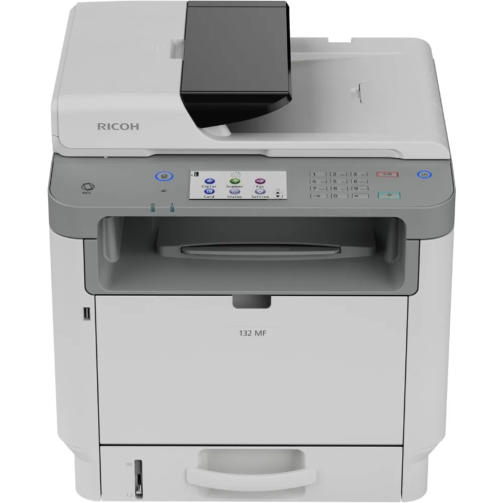 132 MF Black & White Laser All-in-One Printer, 34ppm Multifunction Copy Scan Fax Touchscreen Easy Change Toner Ethernet