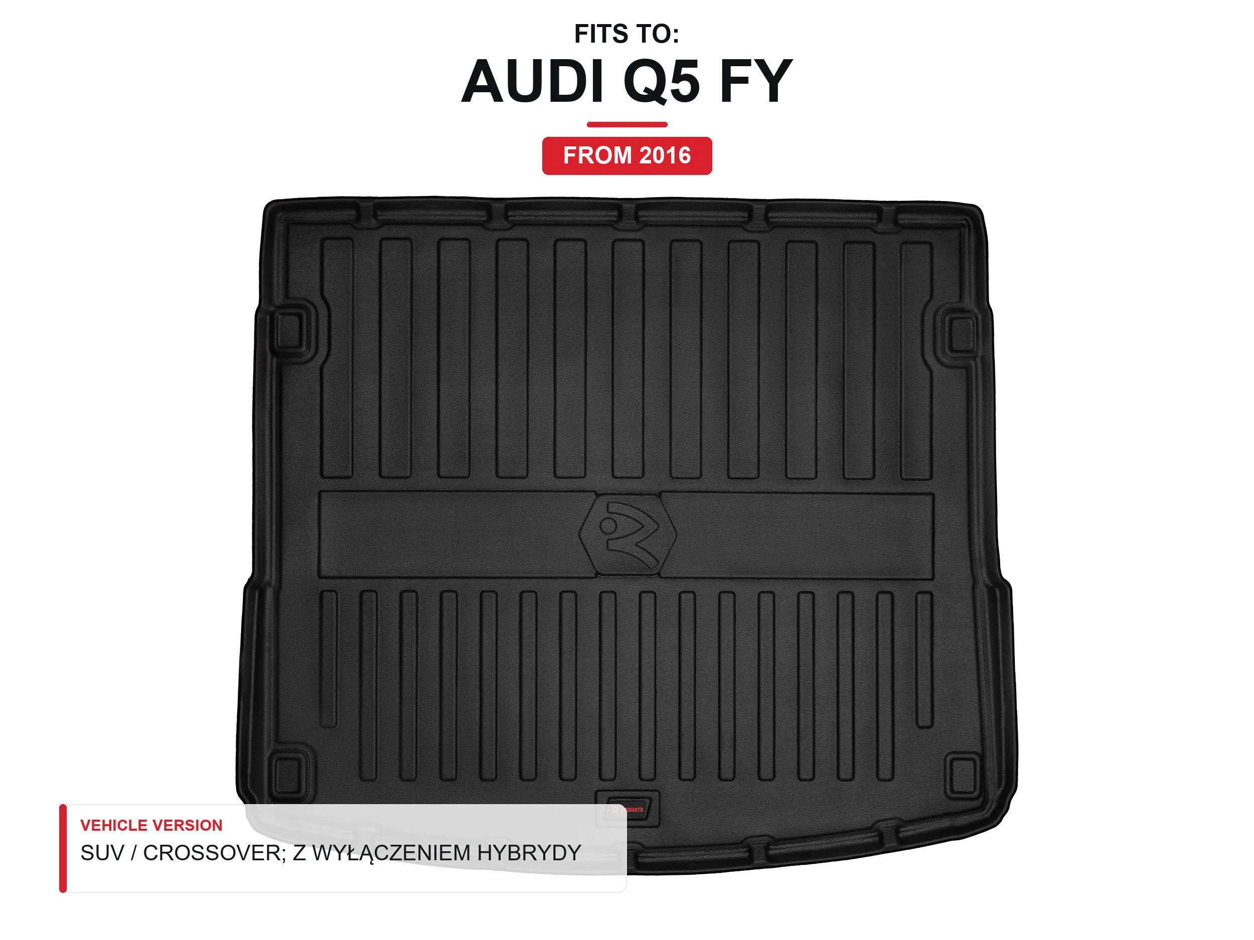 3D TPE kofferbakmat voor: Audi Q5 FY 2016- SUV