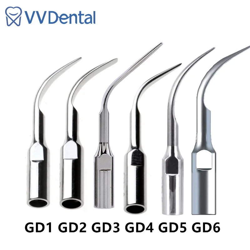 

Dental Ultrasonic Scaler Tip Scaling Tip GD1-GD6 For Woodpecker DTE SATELEC GNATUS NSK Scalers Teeth Cleaning Whitening Tools