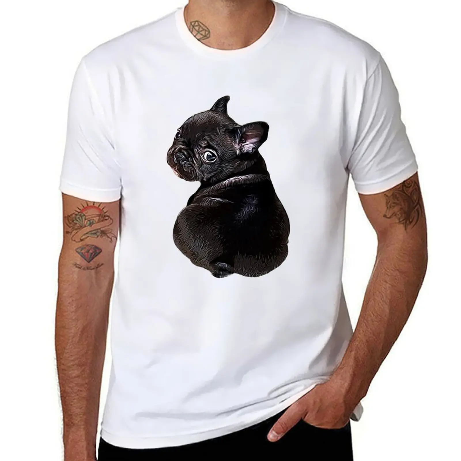 

French Bulldog Puppy Cute Frenchie T-Shirt anime t shirts for man man t shirt summer T-Shirt