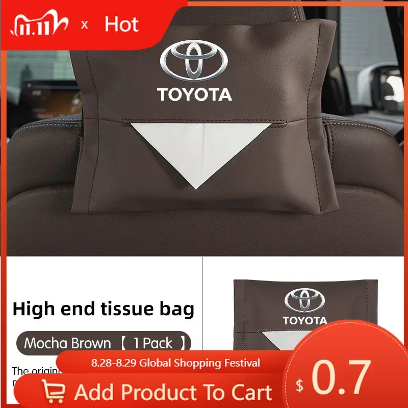 

Fot Toyota 2026, новый автомобильный замшевый чехол для салфеток, защитный чехол для Toyota Chr Corolla Camry Rav4 Yaris Hilux Prius Avensis