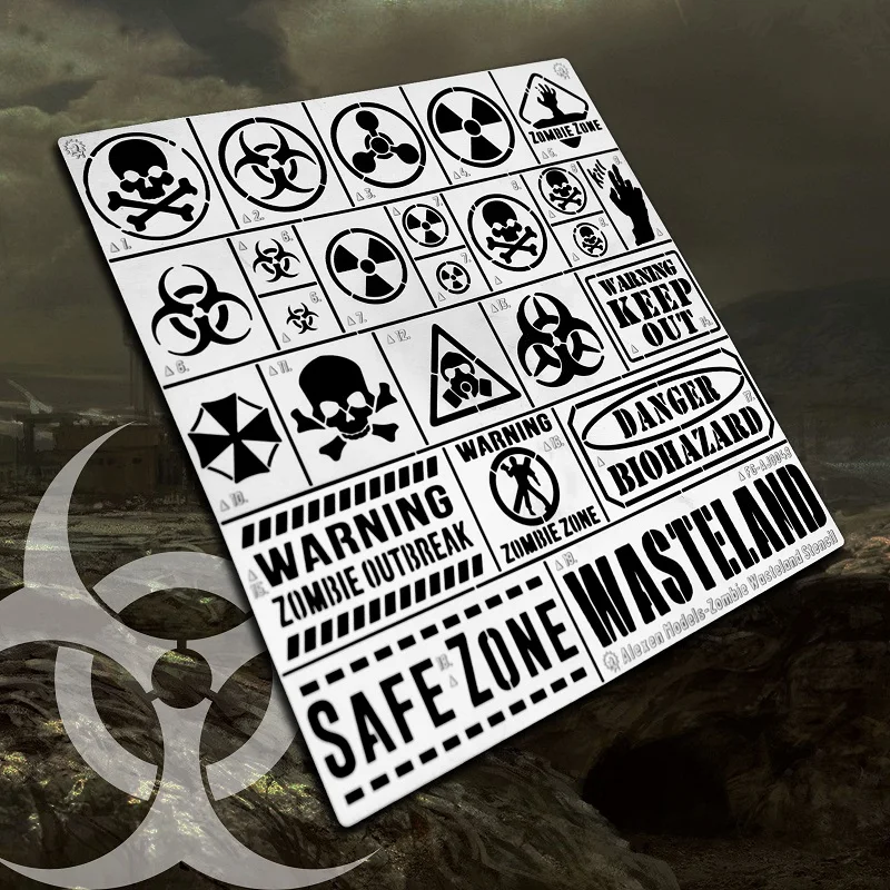 Alexen Models RocKit AJ0048 Wasteland biochemical scene, model leak spray board, spray tool, model making hobby DIY