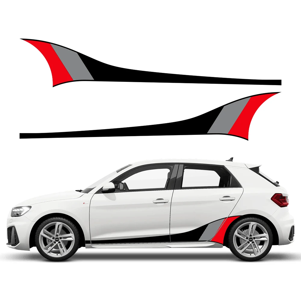 

Для Audi A1 8X GB 8XF 8XA Sportback Quattro Ego Plus E-Tron автомобильная графика гоночные полосы наклейки виниловые наклейки Декор аксессуары