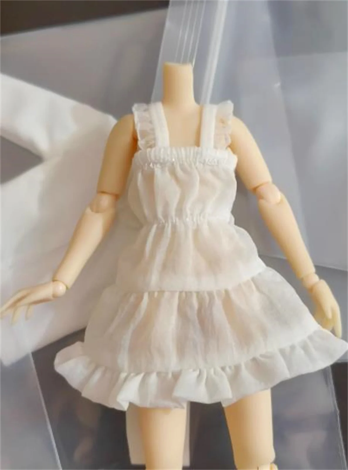 

1/12 Scale Strap Skirt Girl Clothes suspender Dress for 6" Action Figure Dol for 6" Anime FemaleBody Action Figure