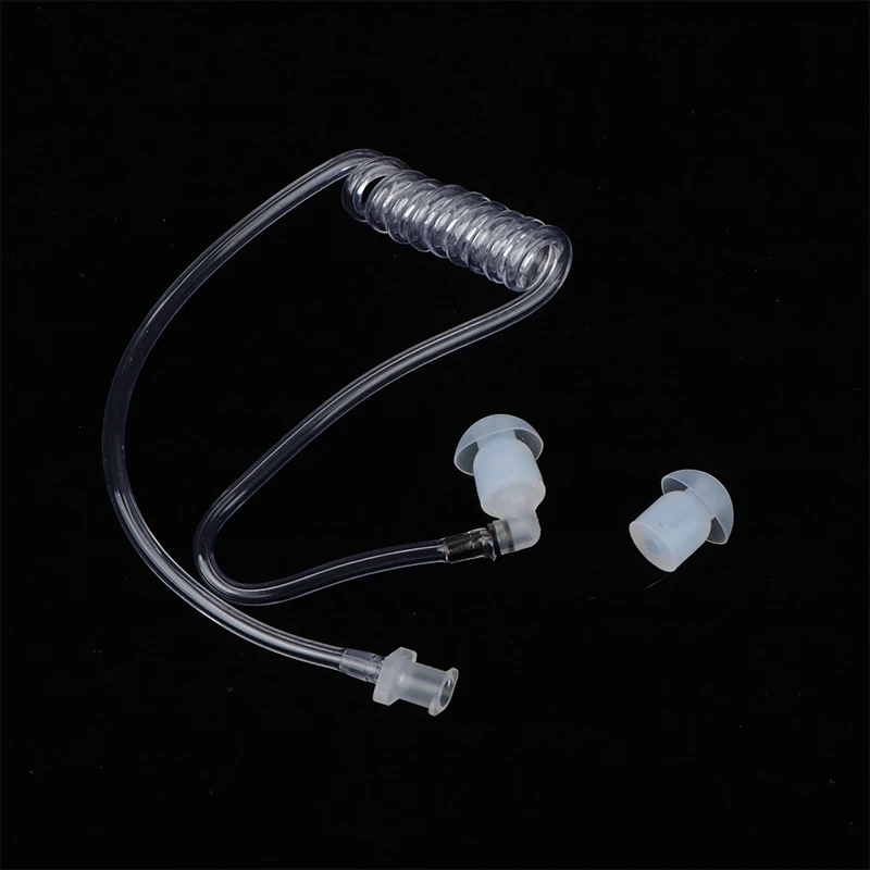 Clear Silicone Air Tube Earplugs Replacement For Two-Way Radio Walkie-talkie Earpiece Headset Accessories