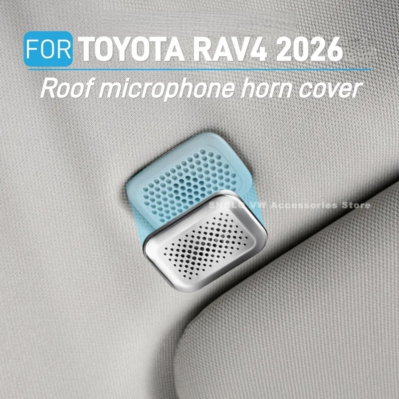 For TOYOTA RAV4 2026 Accessories Roof Microphone Horn Cover Decoration Sticker