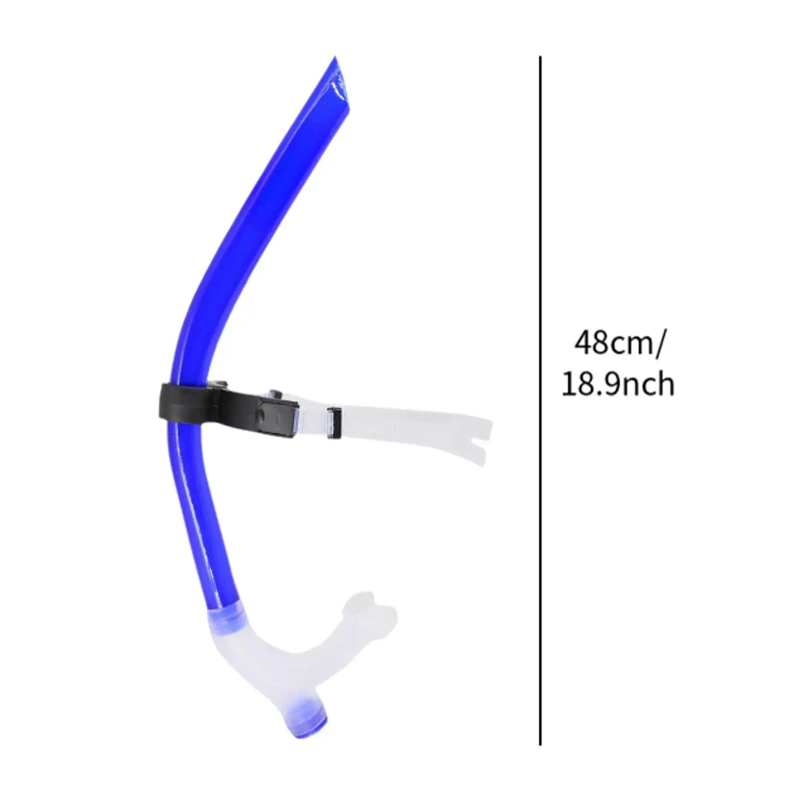 Diving Snorkel Dry Top Snorkel Silicone Comfortable Portable Swim Front Snorkel Breathing Tube Hose for Snorkeling Underwater