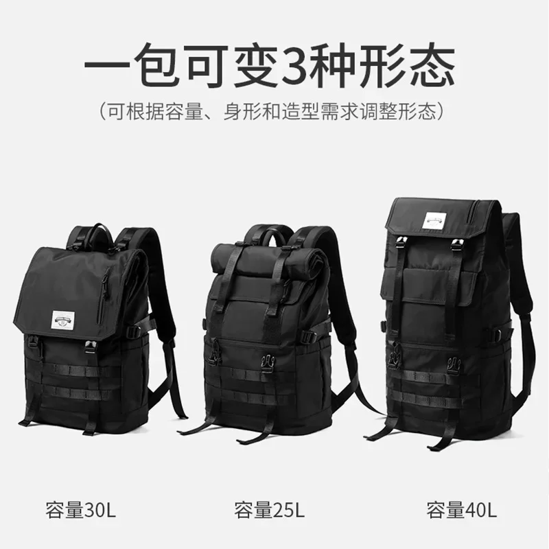 Large Men Backpack Fashion Man Schoolbag 17in Travel Backpacks Oxford Cloth Male Laptop Rucksack 2023 Sport Student Bagpack