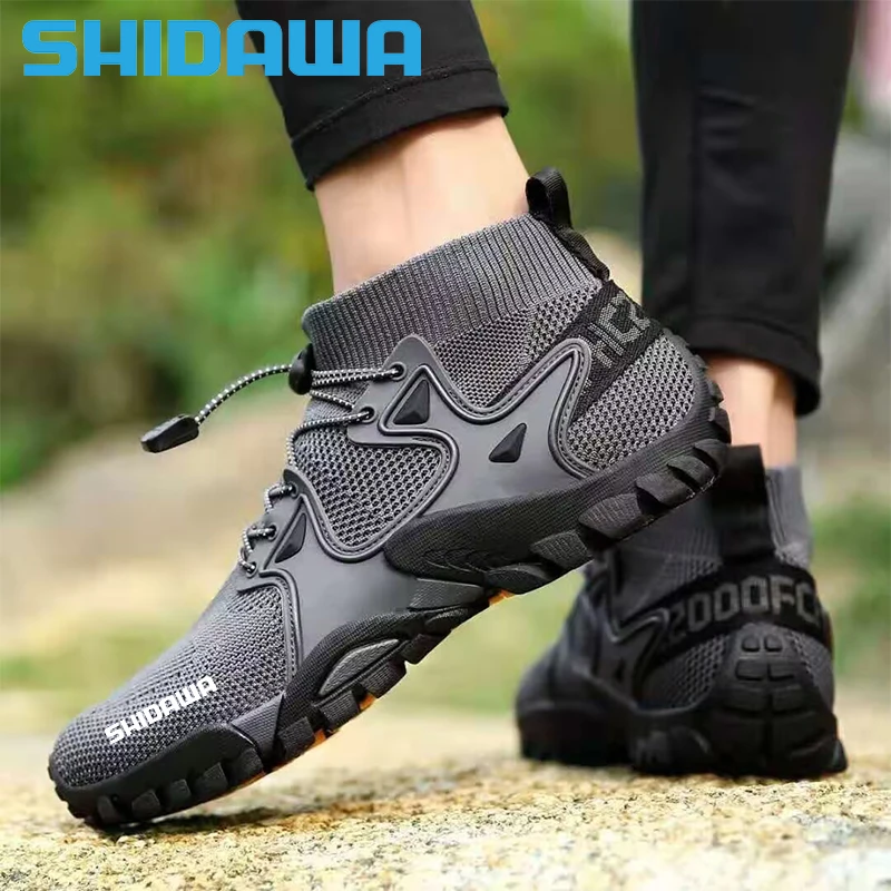 

Новинка 2023 года, летняя мужская обувь для рыбалки, быстросохнущая пляжная обувь для серфинга с сеткой, уличная нескользящая дышащая обувь для альпинизма и прогулок