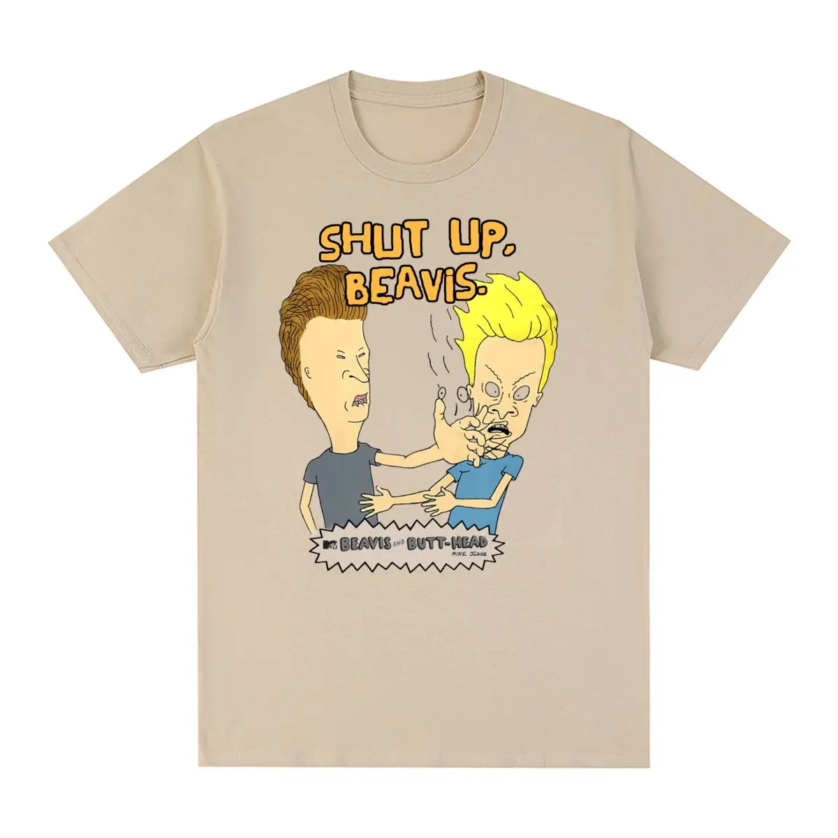 Beavis and Butthead Vintage T-shirt Funny Sarcastic Cartoon Cotton Men T shirt New Tee Tshirt Womens Tops