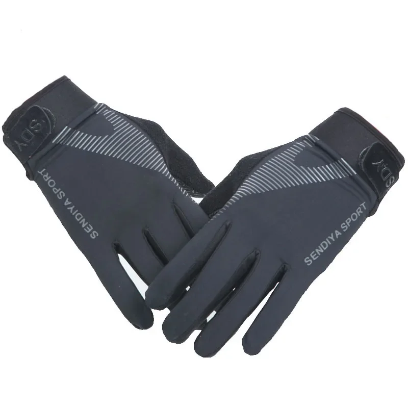 

2 Pair Full Finger Bike Bicycle Gloves for Mobile Phone Screen Men Women MTB Breathable Summer Mittens