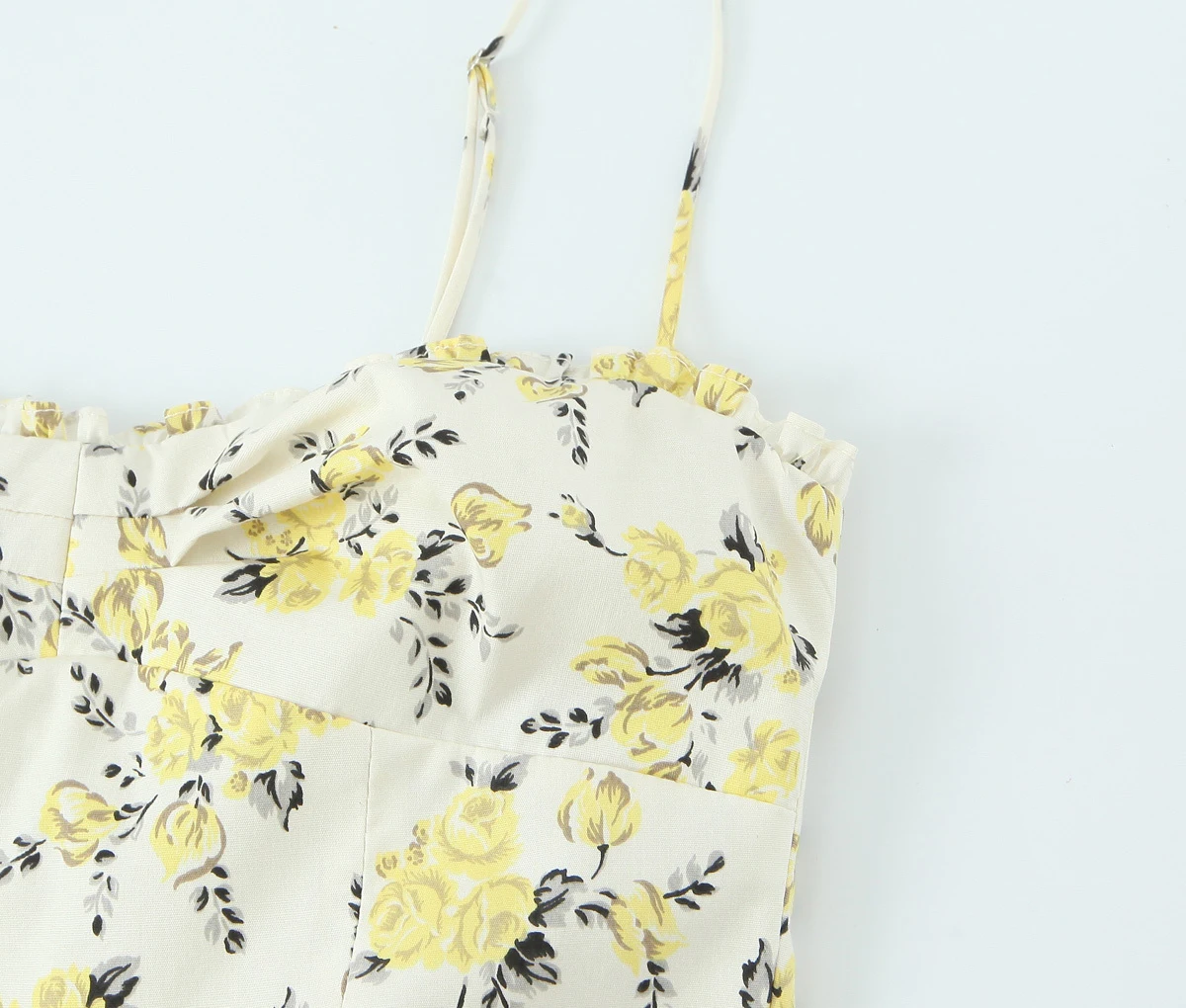 Zerains estilo coreano verão novo vestido feminino em camadas decoração em forma de coração gola flor impressão popeline midi vestido