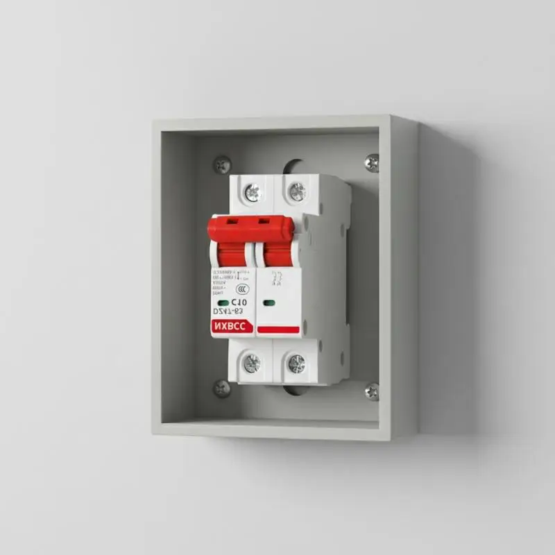 1P 2P 3P 4P Miniature Circuit Breaker C Type MCB 6kA High Breaking Capacity for Building Electrical Security