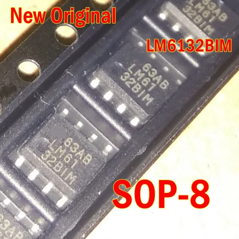 

5Pcs to 100Pcs New Original Lm6132Bim Sop-8 Low Power 10 Mhz Rail-To-Rail I/O Operational Amplifiers