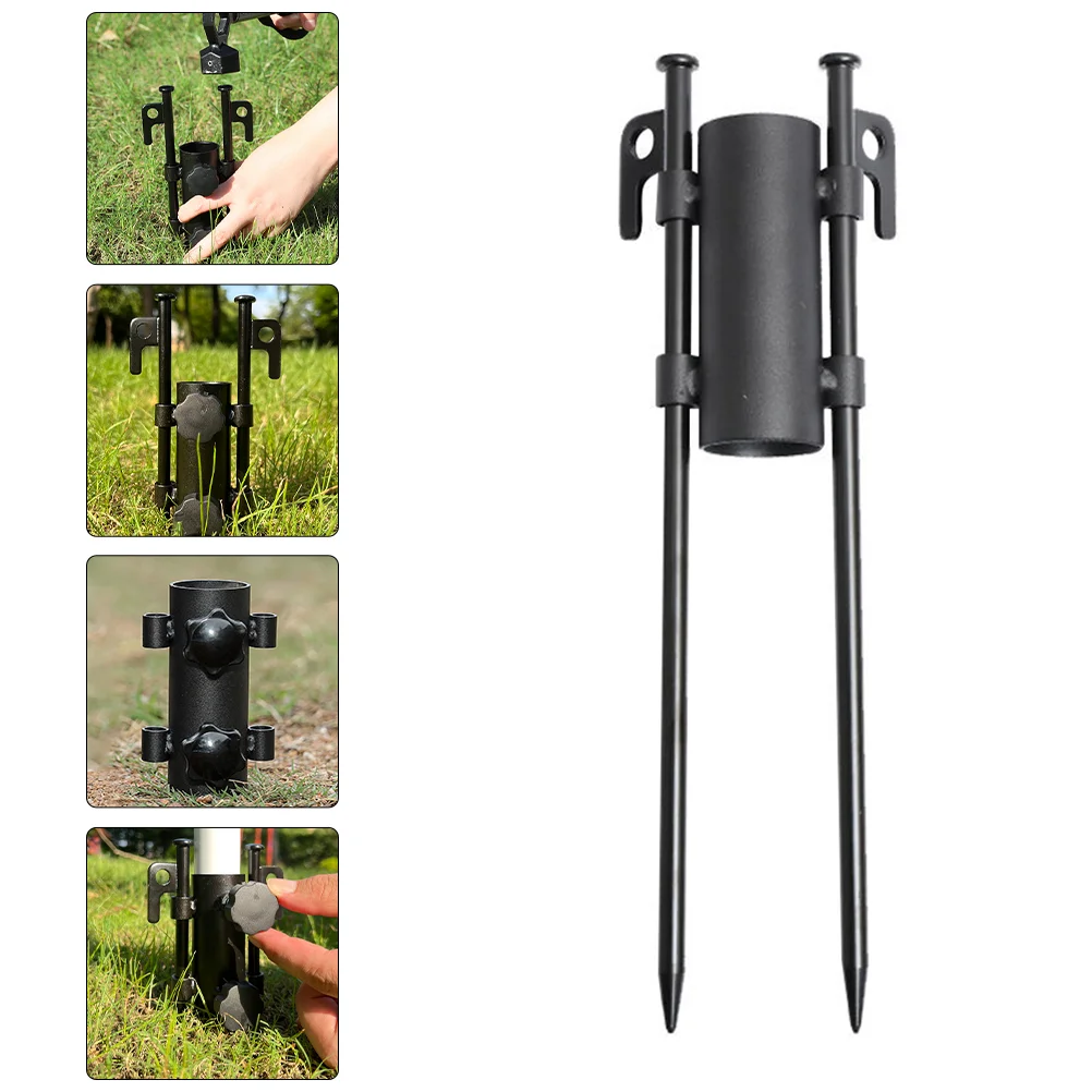 

Outdoor Equipment Outdoors Gear Portable Rod Holder Fishing Umbrella Base Accessories Bracket Beach Camping Pole Metal