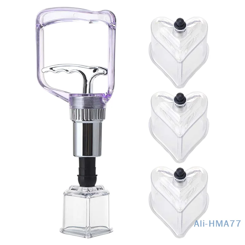 Star/Heart Shape Vacuum Cupping Massage Jar Cans Chinese Medicine Physiotherapy Anti-Cellulite Suction Cups Body Massager